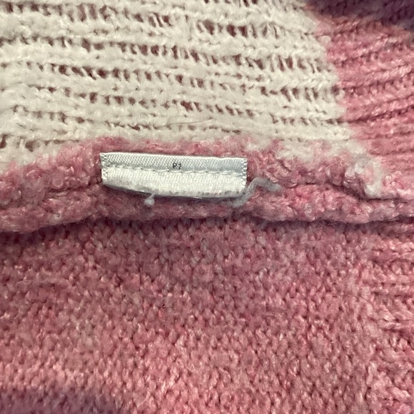 Cupcakes and Cashmere Pink Heart Sweater Pullover Crewneck Size L - Picture 7 of 7